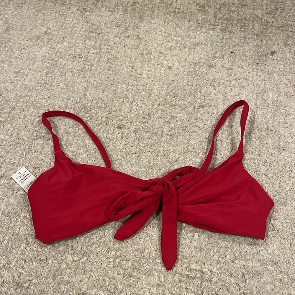 LSPACE tie bikini top